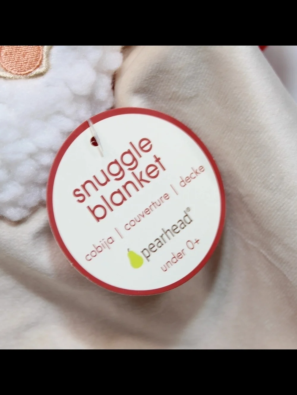 Pearhead Red & Cream Santa Snuggle Blanket